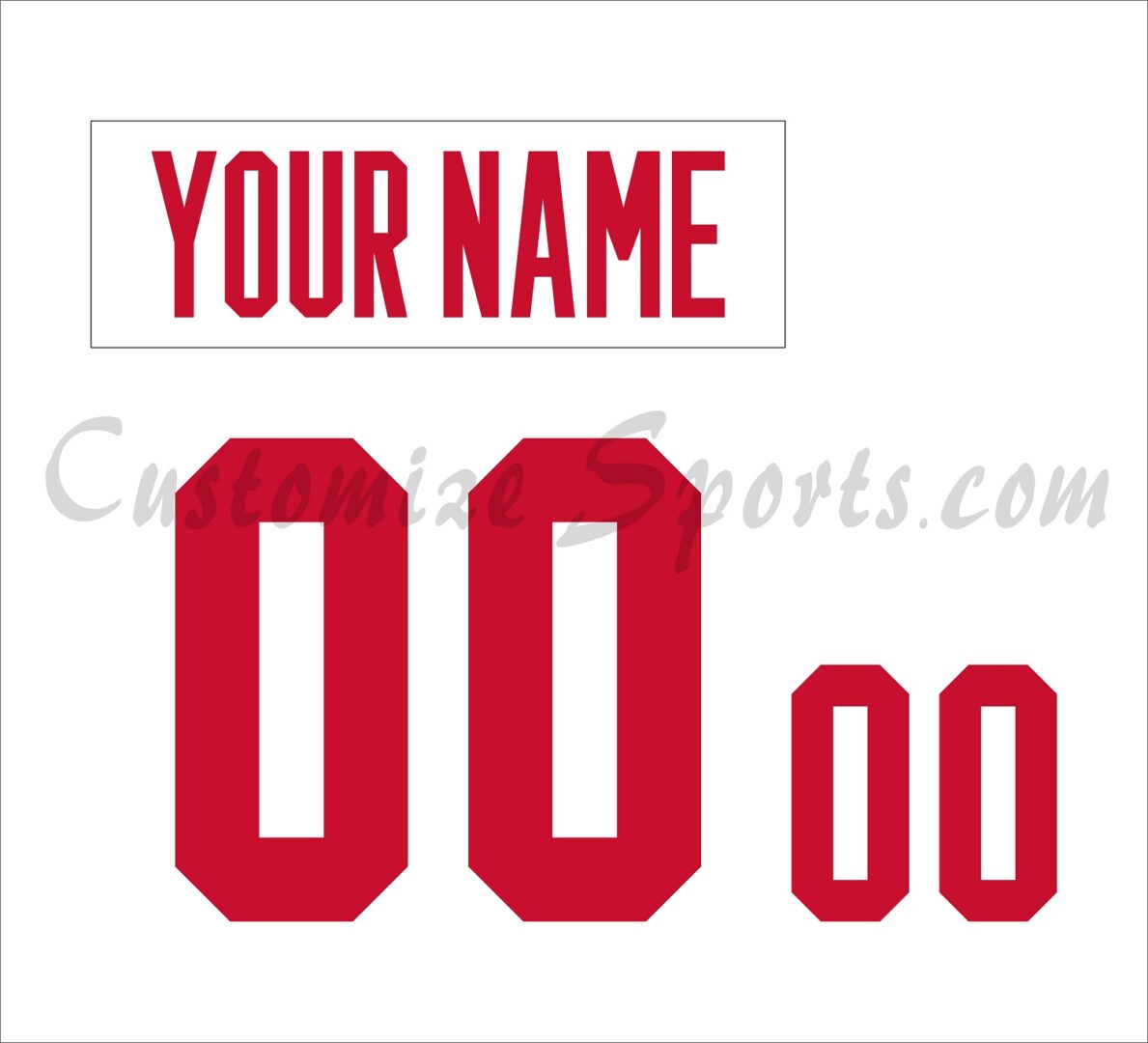 Basketball Team Canada Customized Number Kit for 2019 Away Jersey