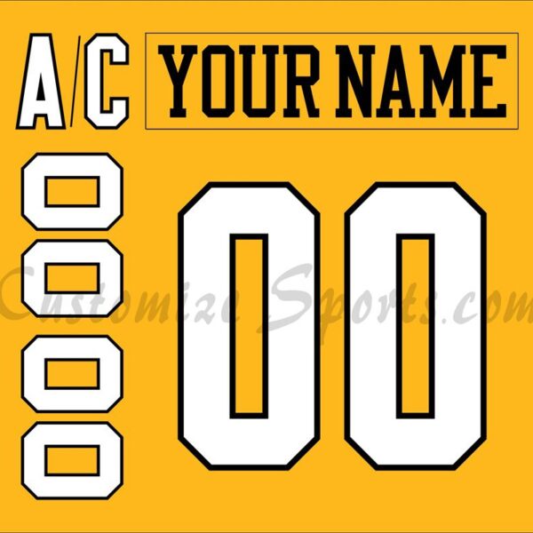 Wheeling Nailers Customized Number Kit for 2024-Present 3rd Jersey