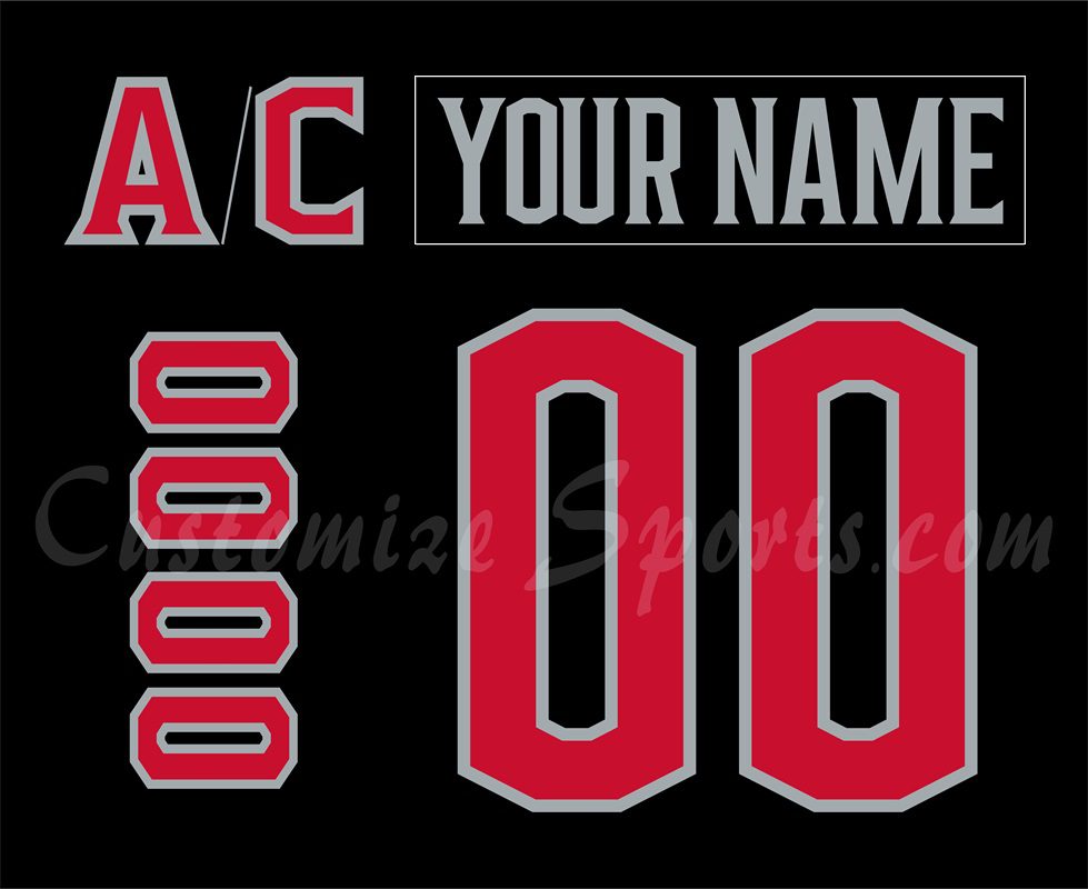 Adirondack Thunder Customized Number Kit for 2023-Present Black Jersey