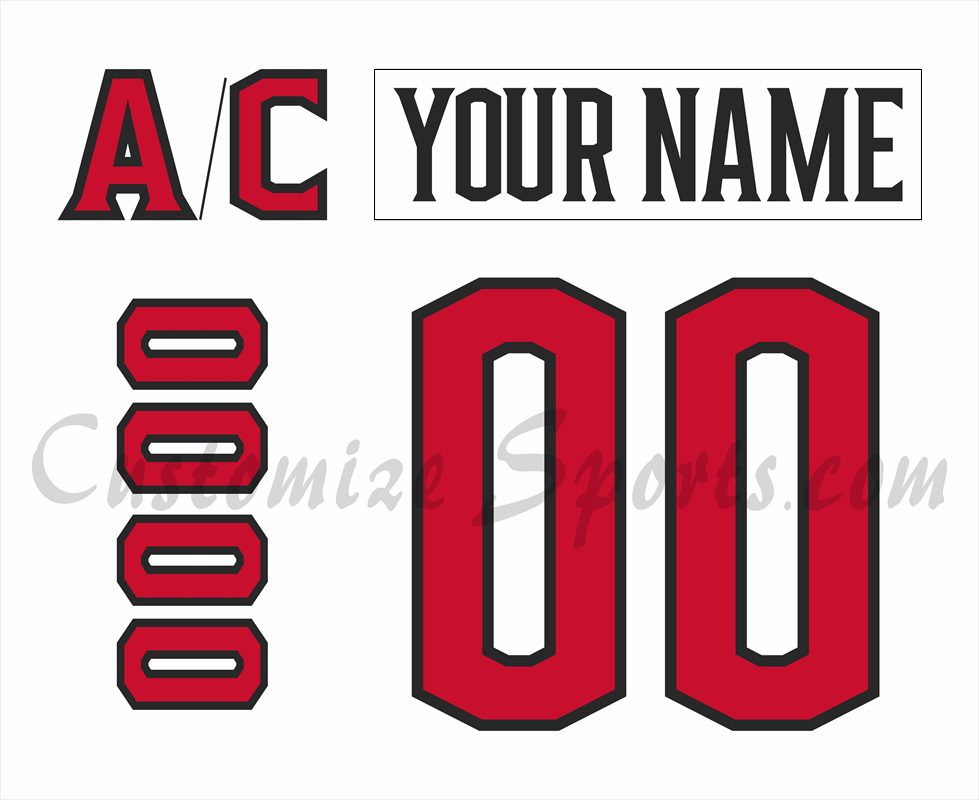 Adirondack Thunder Customized Number Kit for 2023-Present White Jersey