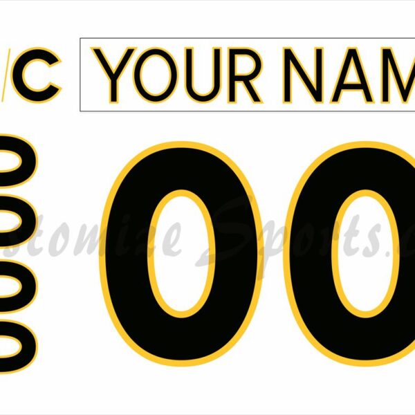 NCAA Colorado College Tigers Customized Number Kit for 2022-2023 Away Hockey Jersey