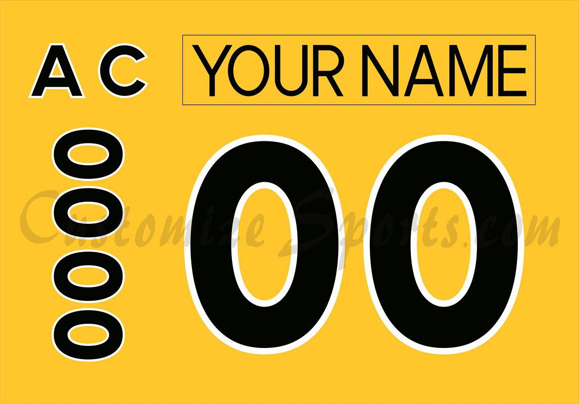 NCAA Colorado College Tigers Customized Number Kit for 2022-2023 Home Hockey Jersey