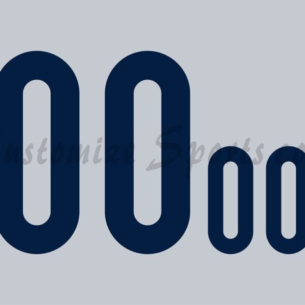 Everett AquaSox Customized Number Kit for 2017-Present Road Jersey