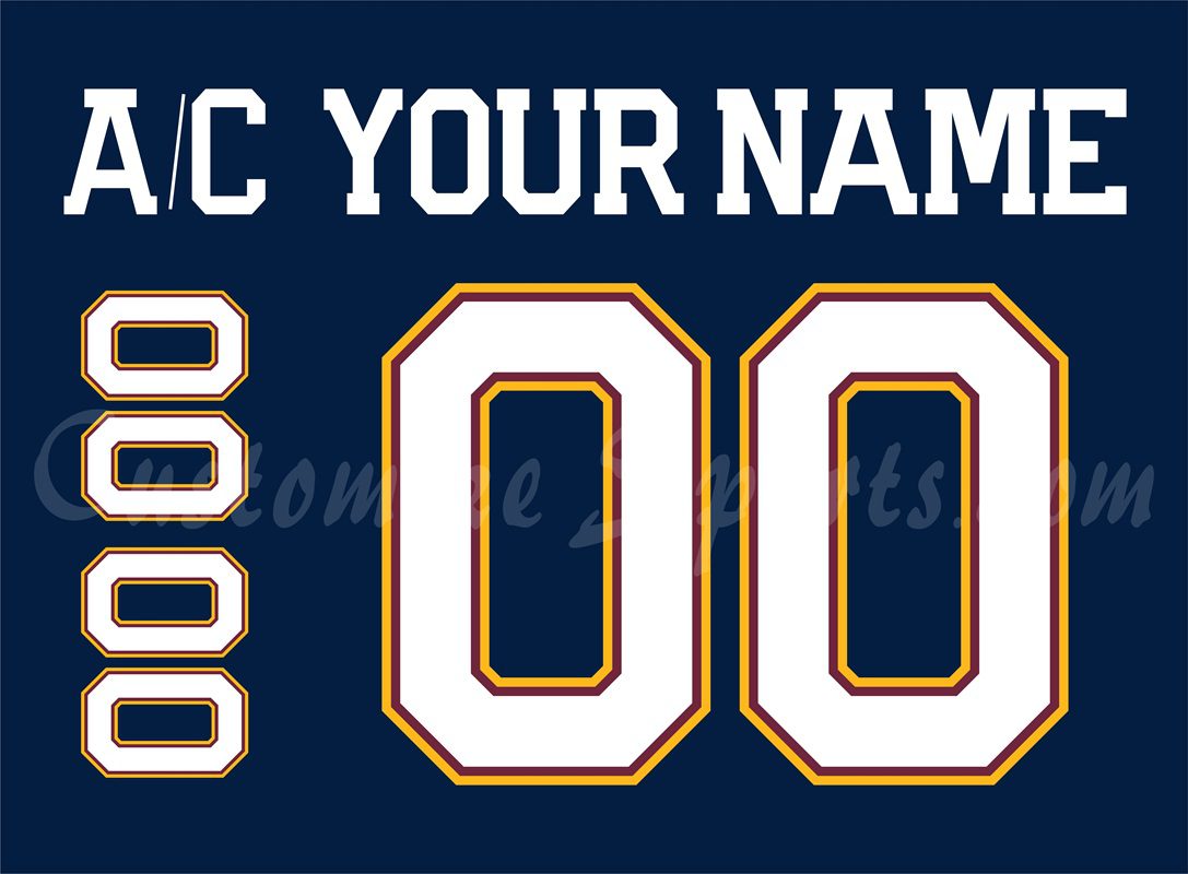Guildford Flames Customized Number Kit For 2023-Present Away Jersey