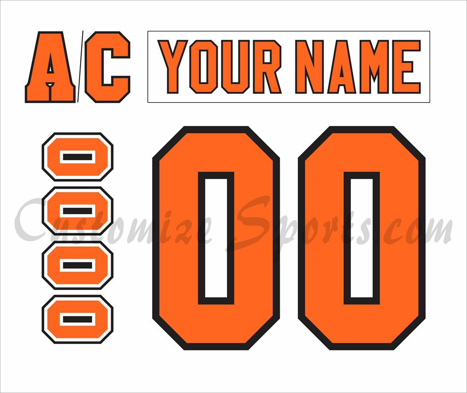 Medicine Hat Tigers Customized Number Kit For 2019-Present White Jersey
