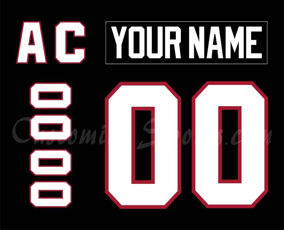 Rapid City Rush Customized Number Kit for 2018-2019 Black Jersey