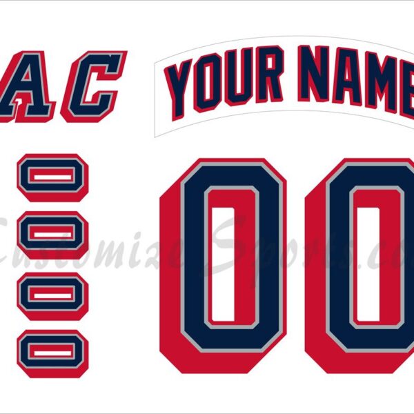 Hartford Wolfpack Customized Number Kit For 1997-2000 Home Jersey