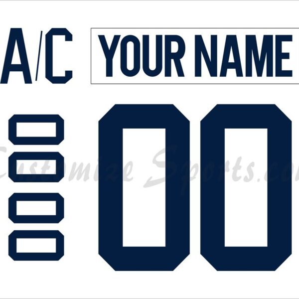 NCAA Michigan Wolverines Customized Number Kit 2013-2014 Home Hockey Jersey