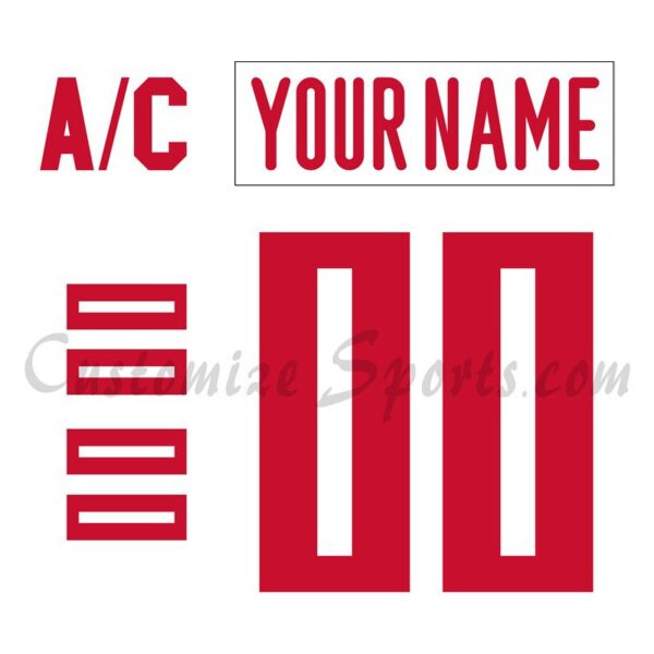 IIHF Team Russia Customized Number Kit for 2006-2007 White Hockey Jersey