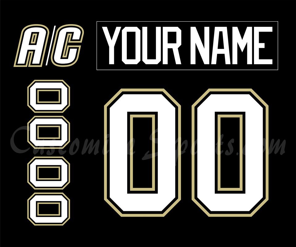 Wilkes Barre Scranton Penguins Customized Number Kit For 2011-2013 Away Jersey