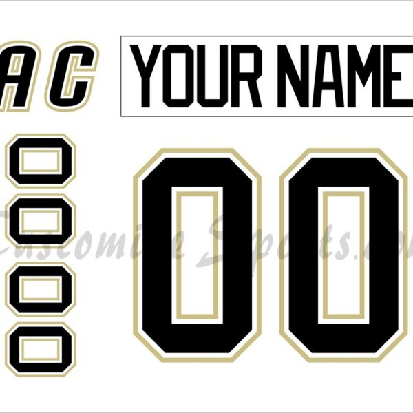 Wilkes Barre Scranton Penguins Customized Number Kit For 2011-2013 Home Jersey