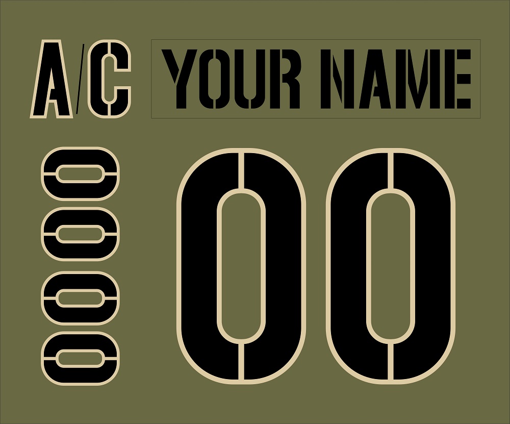Anaheim Ducks Customized Number Kit for 2023-2024 Military Jersey