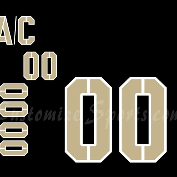 NCAA Army Black Knights Customized Number Kit For 2017-2018 Away Hockey Jersey