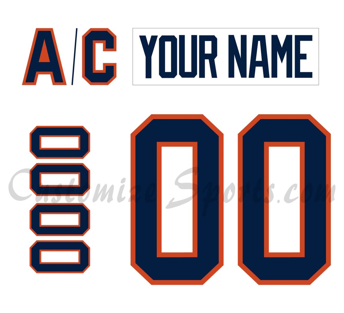 Kamloops Blazers Customized Number Kit For 2021-Present white Jersey