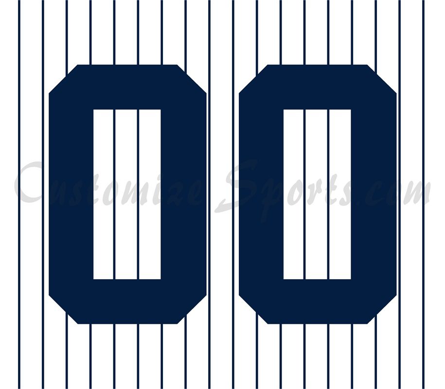 Baseball New York Yankees Customized Number Kit for 2024 Home Jersey