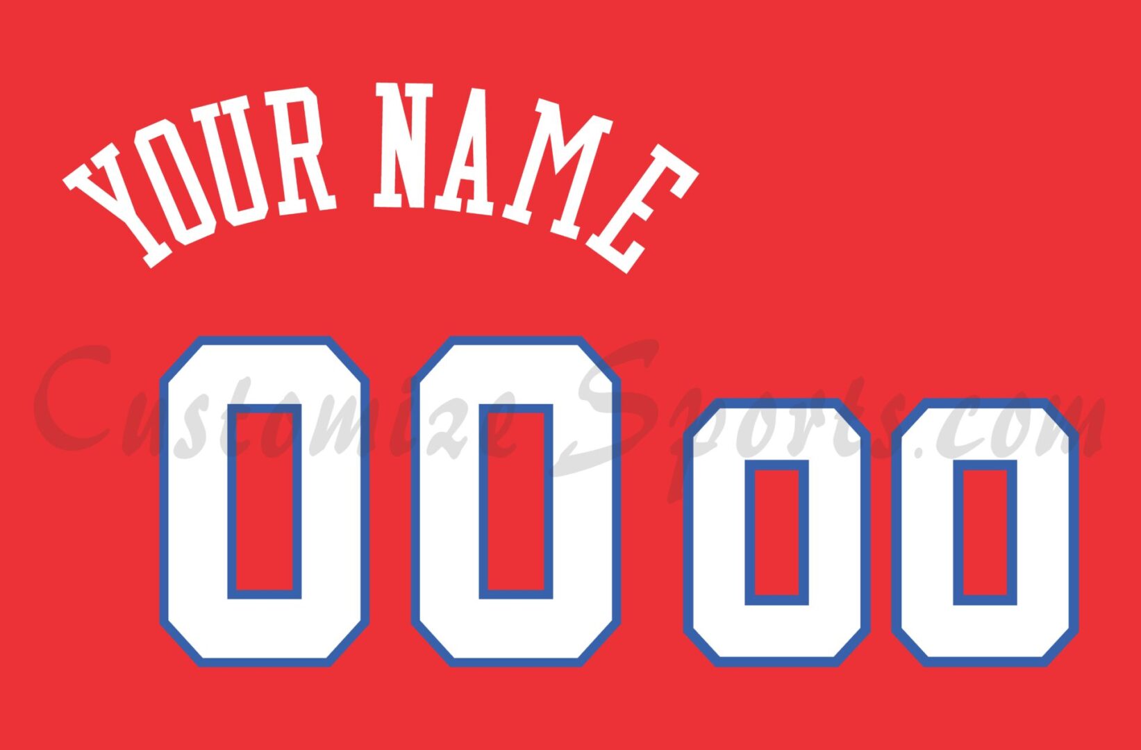 Basketball Philadelphia 76ers Customized Number Kit for 1978-1991 Road Jersey