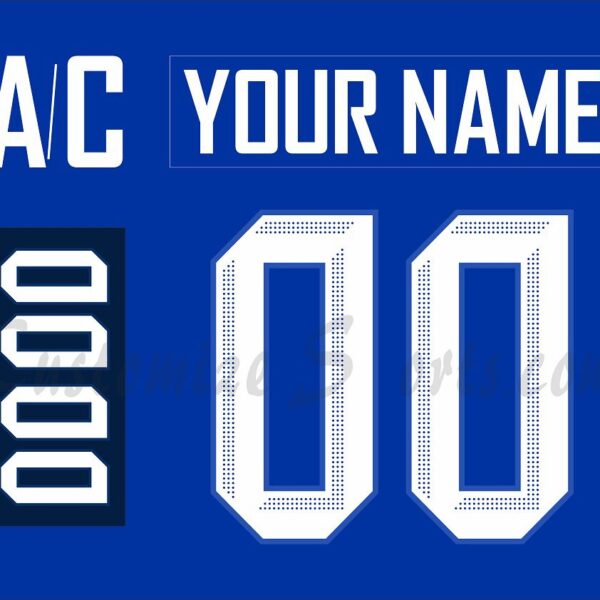 IIHF Team Finland Customized Number Kit for 2018-2020 Blue Hockey Jersey