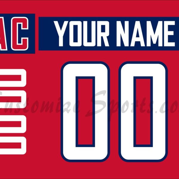 IIHF Team Russia Customized Number Kit for 2023-Present Red Hockey Jersey