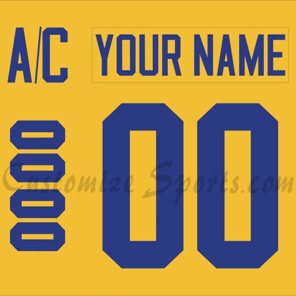 IIHF Team Sweden Customized Number Kit for 1998 Winter Olympics Hockey Jersey