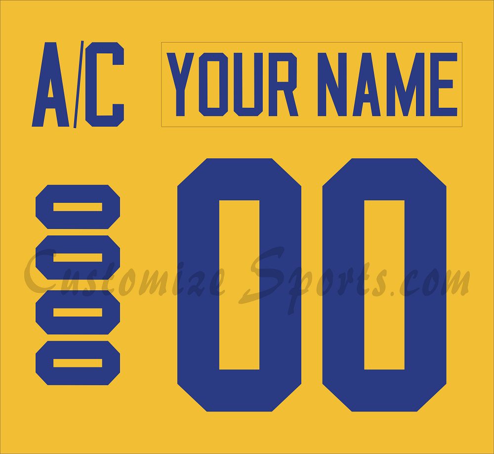 IIHF Team Sweden Customized Number Kit for 1998 Winter Olympics Hockey Jersey