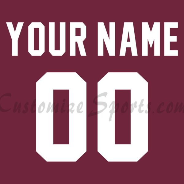 Baseball Tomateros de Culiacán Customized Number Kit for 2022-2023 Maroon Jersey