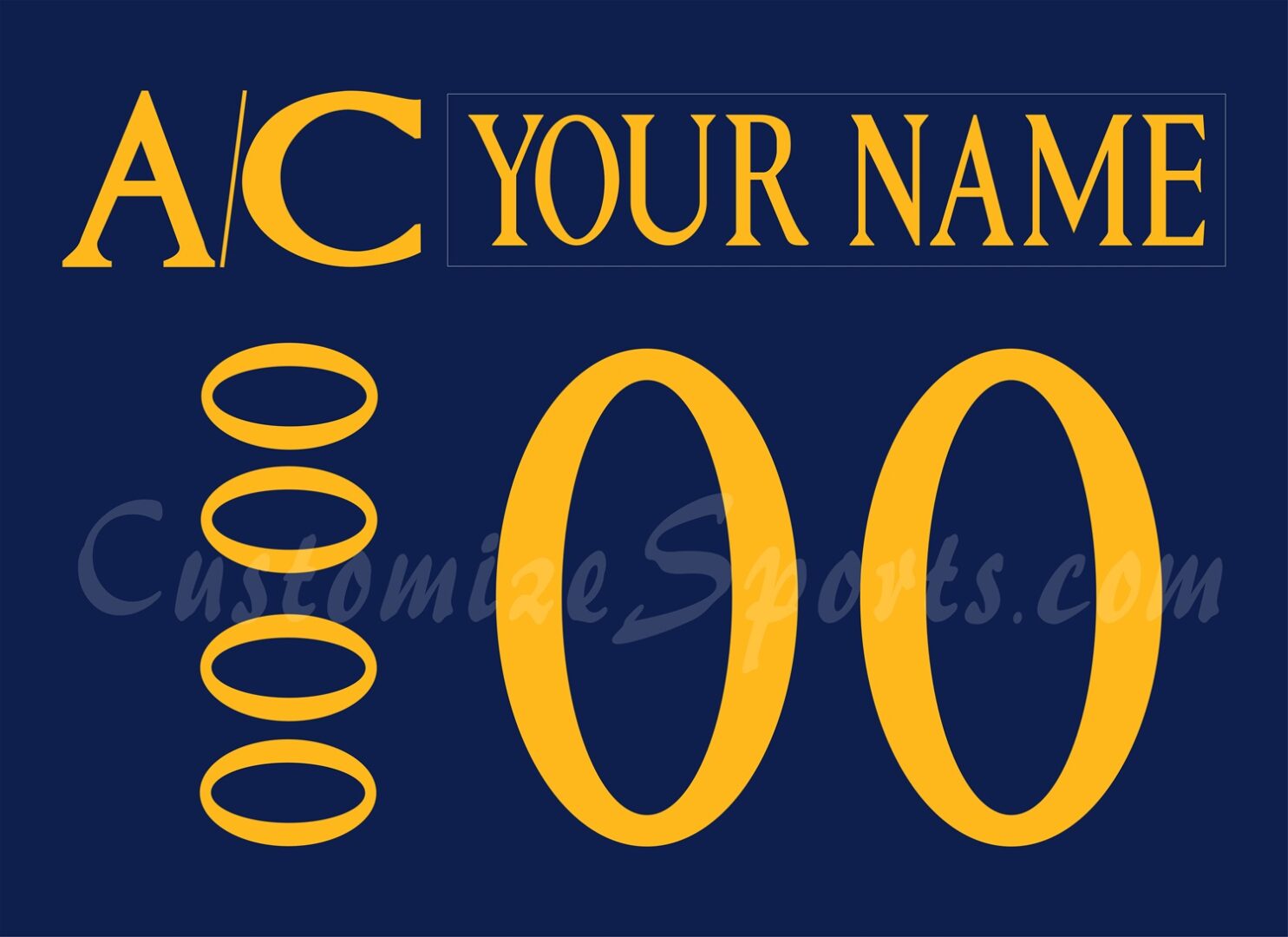 Quinnipiac Bobcats Customized Number Kit For 2018-2021 Away Jersey