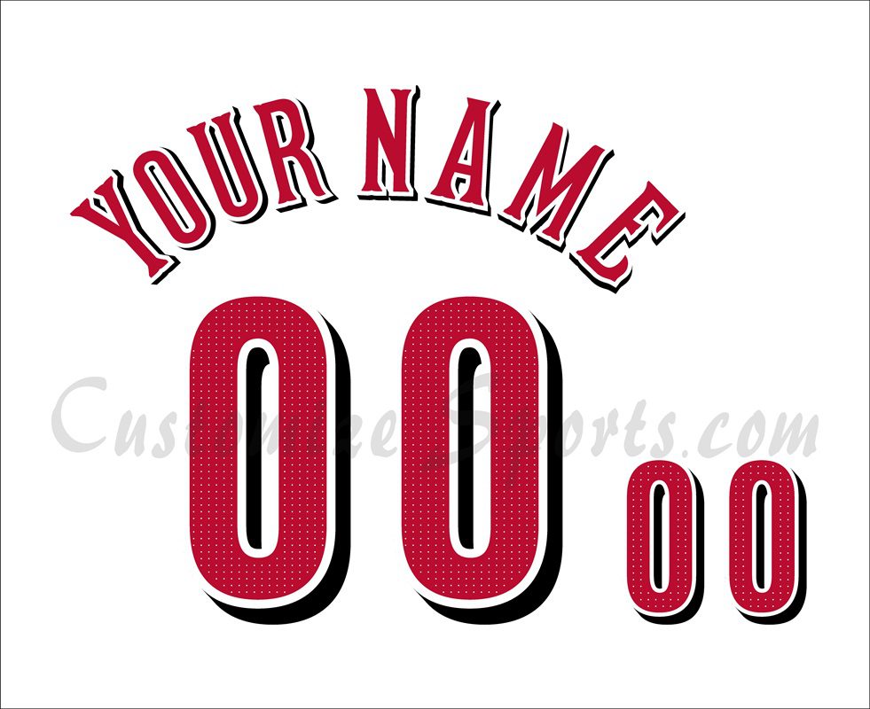 Baseball Cincinnati Reds Customized Number Kit for 2024 Home jersey