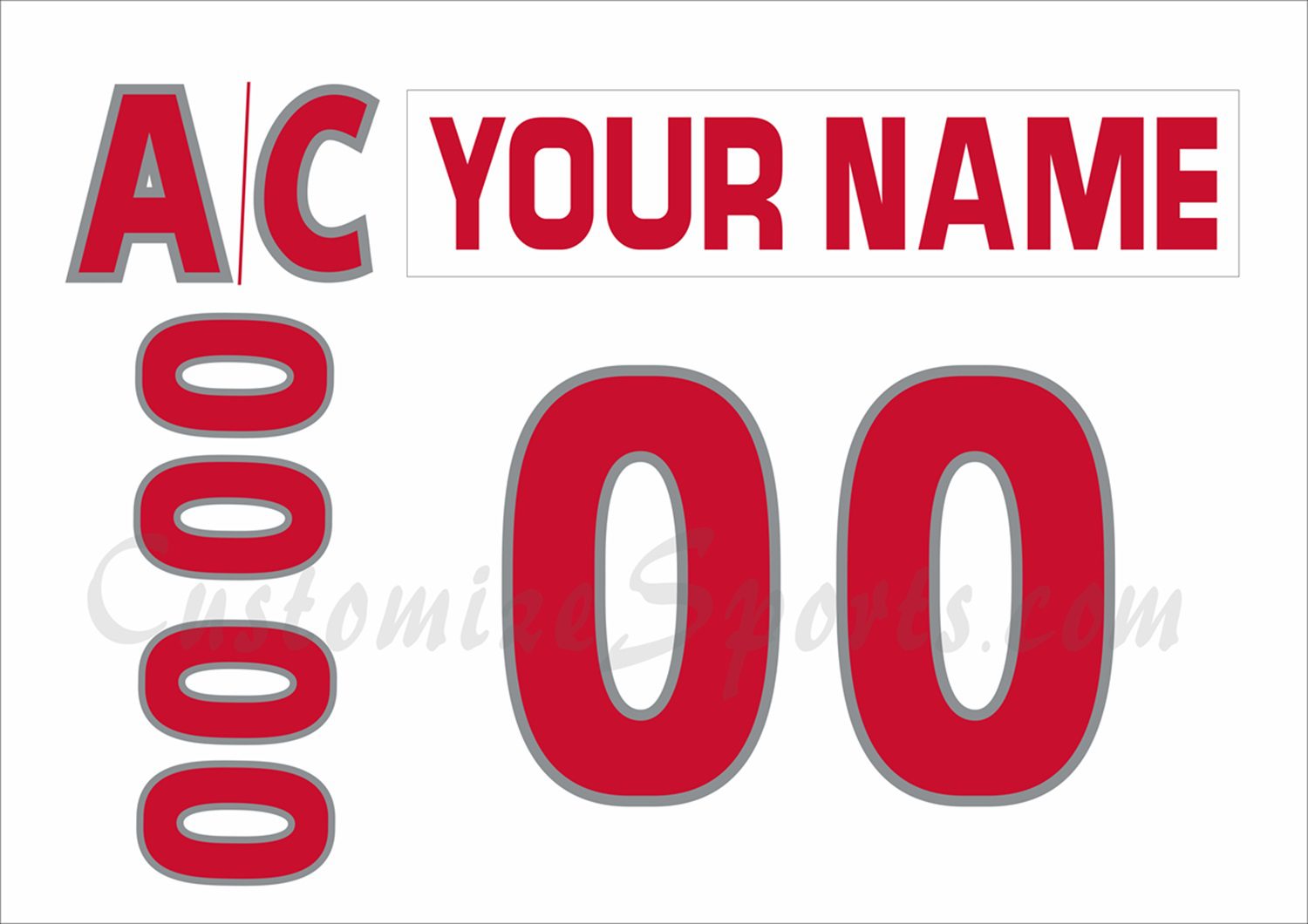 Dubuque Fighting Saints Customized Number Kit for 2010-2019 White Jersey