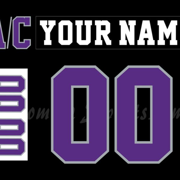 Reading Royals Customized Number Kit for 2018-2020 Black Jersey