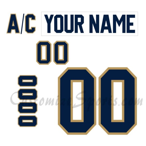 Toronto Patriots Customized Number Kit for 2012-2014 White Jersey