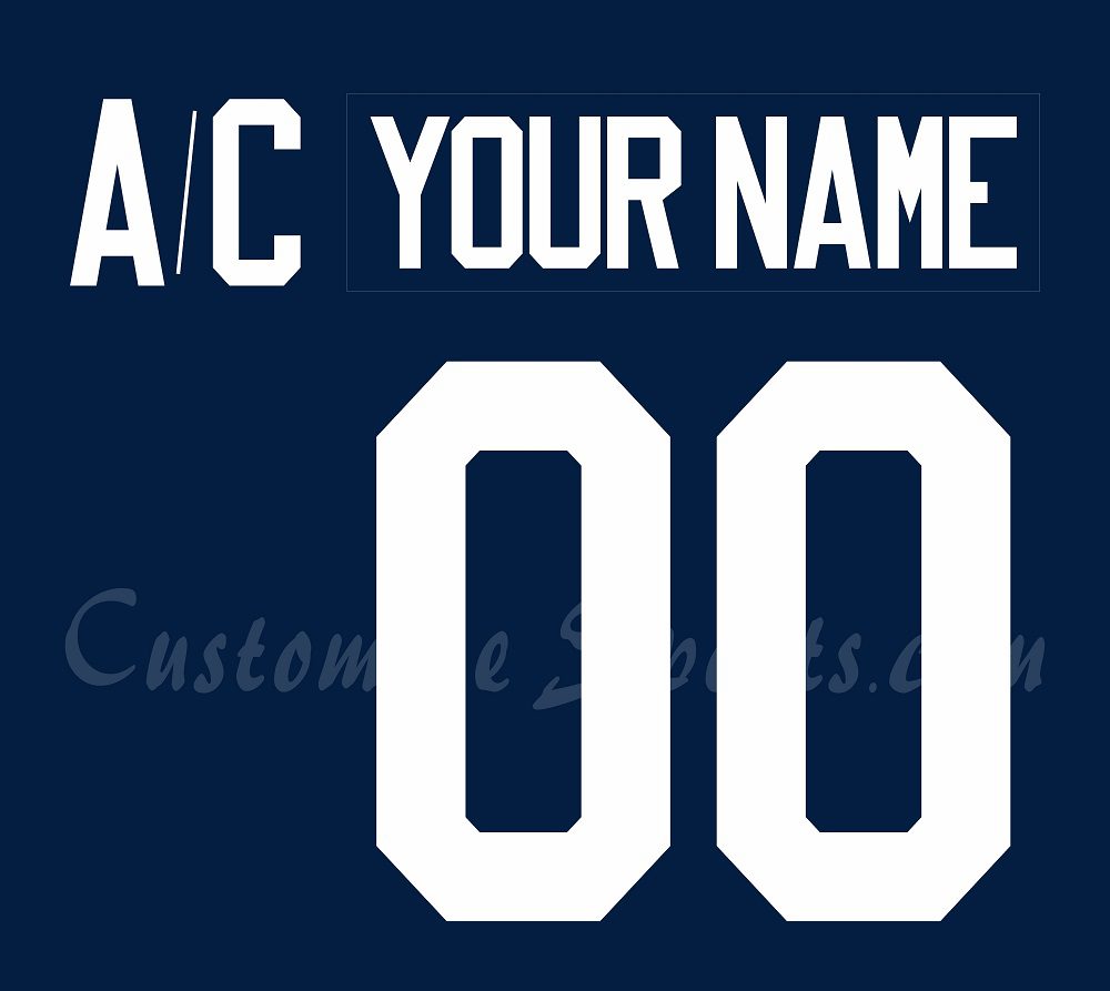Columbus Blue Jackets Customized Number Kit For 2017-2018 Blue Practice Jersey