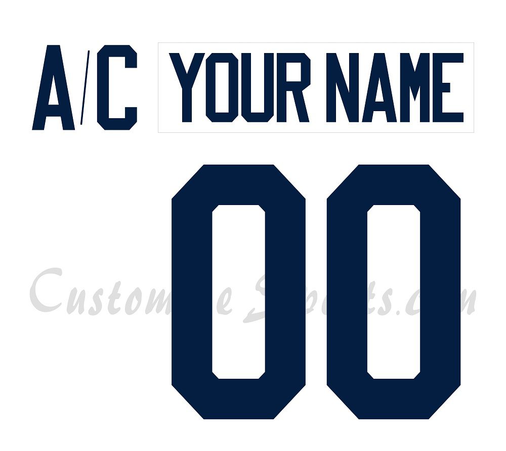 Columbus Blue Jackets Customized Number Kit For 2017-2018 White Practice Jersey