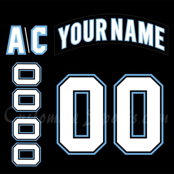 NCAA University of Maine Customized Number Kit For 2009-2010 3rd Hockey Jersey