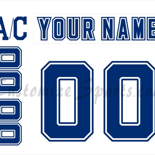 U of New Hampshire Wildcats Number Kit for 1999-2000 Home Hockey Jersey