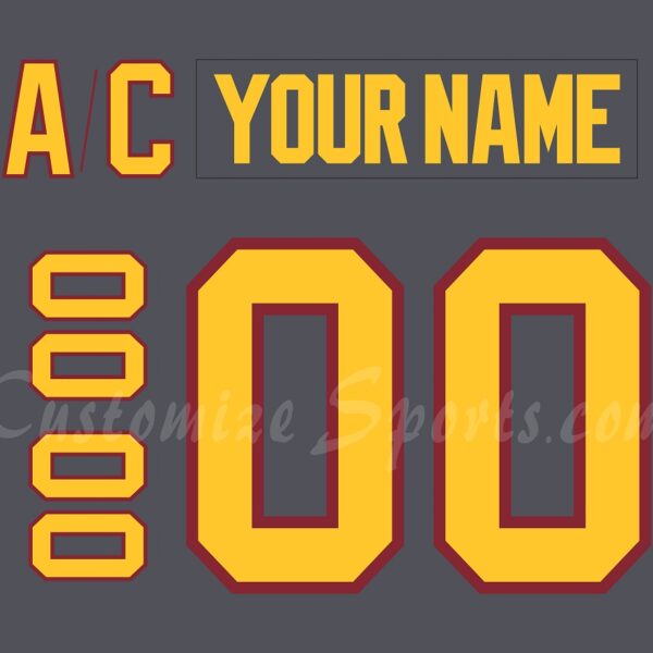 NCAA Minnesota Golden Gophers Customized Number Kit For 2024-Present Iron Range 3rd Jersey