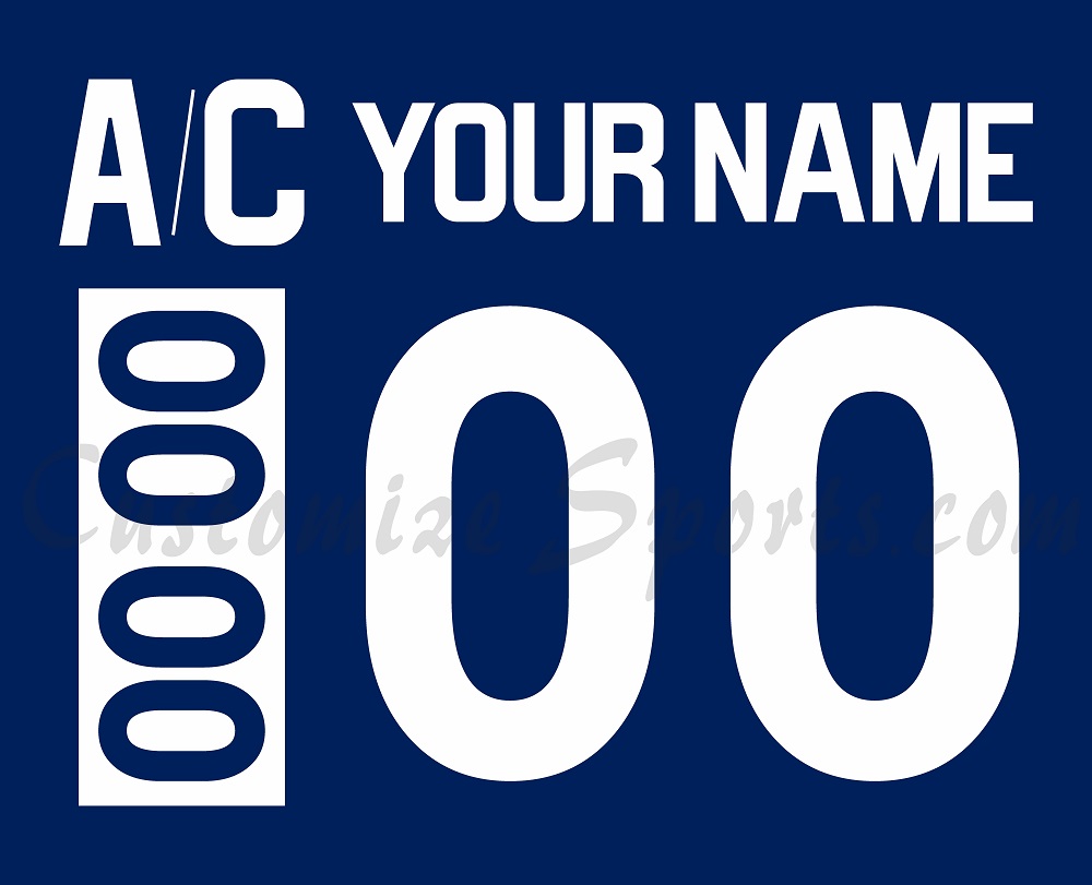 New York Rangers Customized Number Kit For 2003-2004 Throwback Blue Jersey