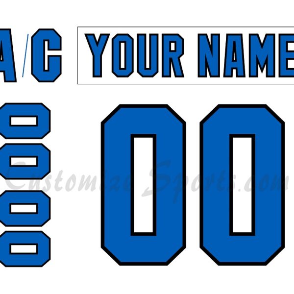 Springfield Falcons Customized Number Kit For 1994-2002 White Jersey