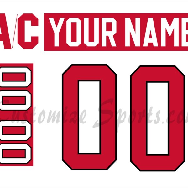 IIHF Team Canada WJC Customized Number Kit for 2009-2016 Away Hockey Jersey