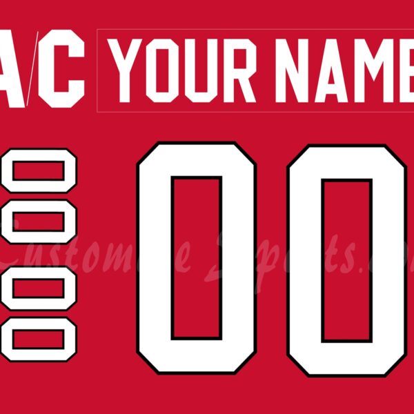 IIHF Team Canada WJC Customized Number Kit for 2009-2016 Home Hockey Jersey