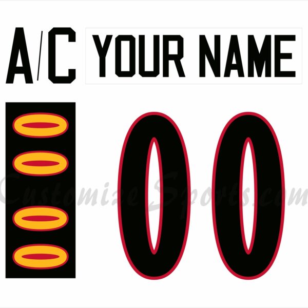 IIHF Team Germany Customized Number Kit for 1998-2000 White Hockey Jersey