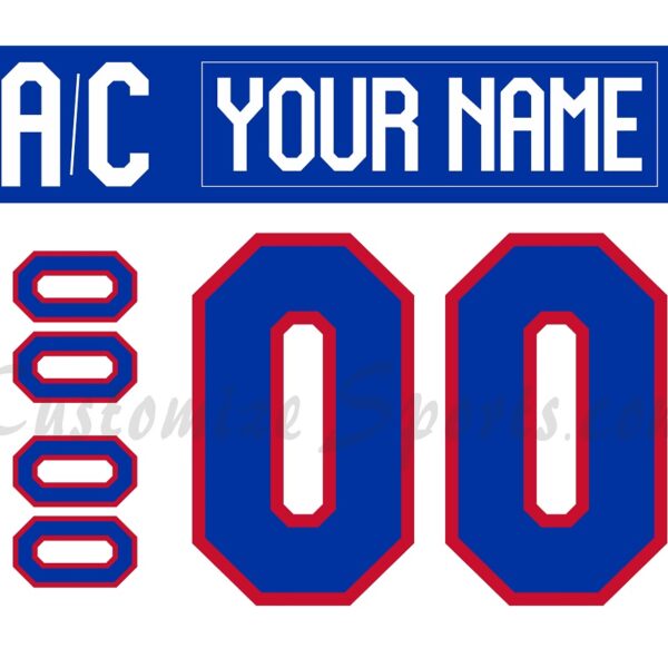 IIHF Team USA Customized Number Kit for 2025-Present WJC White Hockey Jersey