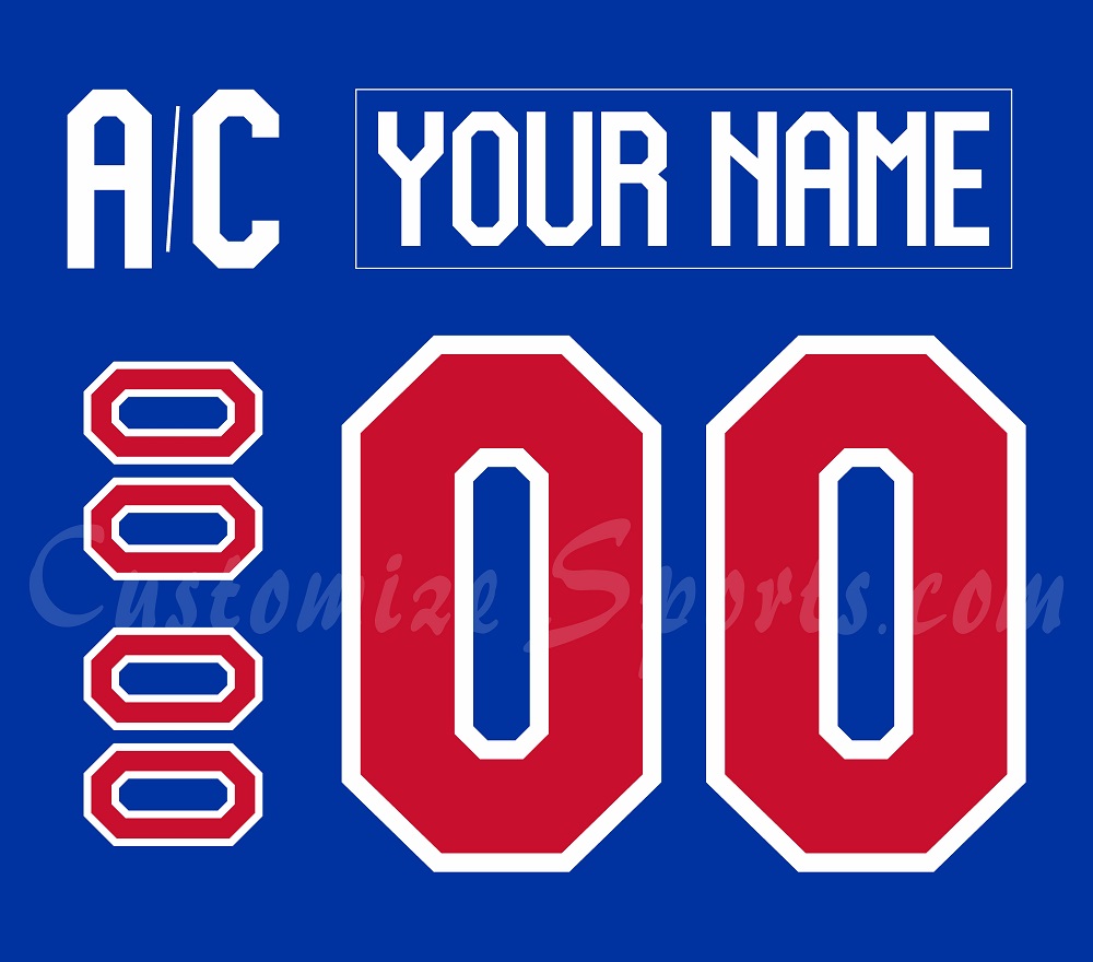 IIHF Team USA Customized Number Kit for 2025-Present WJC Blue Hockey Jersey