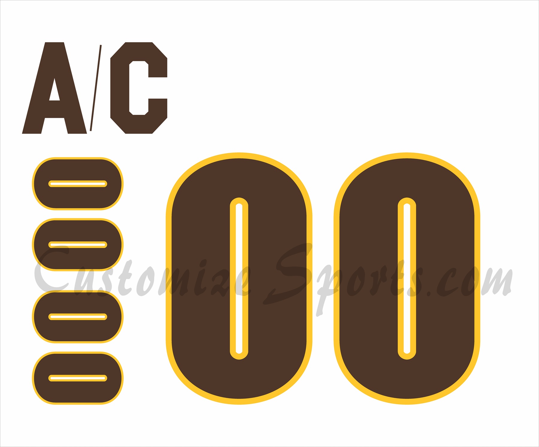 NCAA Wyoming College Customized Number Kit For 2017-2022 Away Jersey