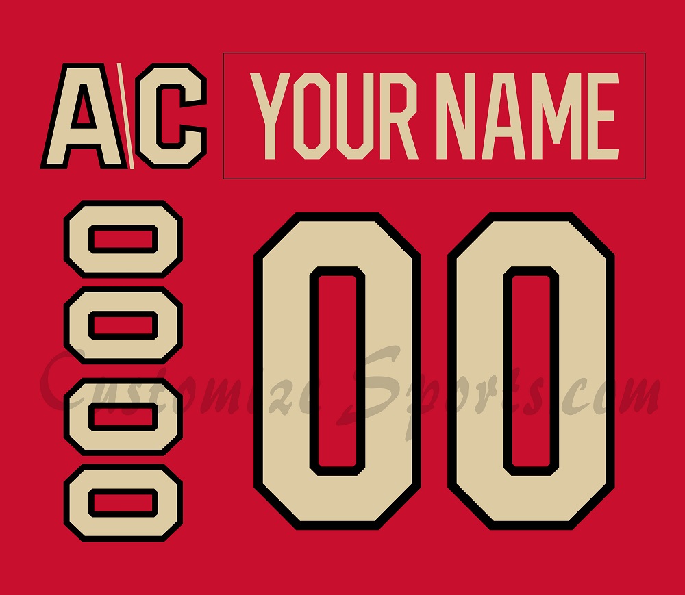 2025 4 Nations Face-Off Customized Number Kit for Team Canada Jersey
