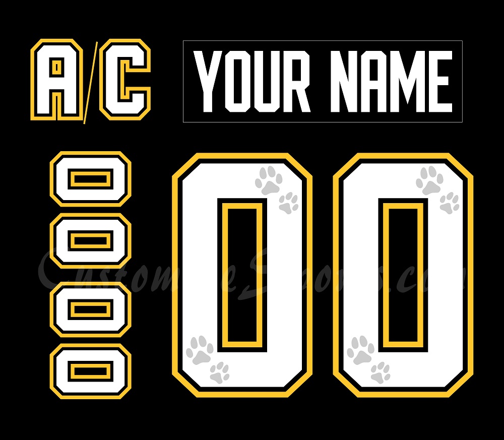 Vegas Golden Knights Customized Number Kit For 2024-2025 Theme Nights Jersey