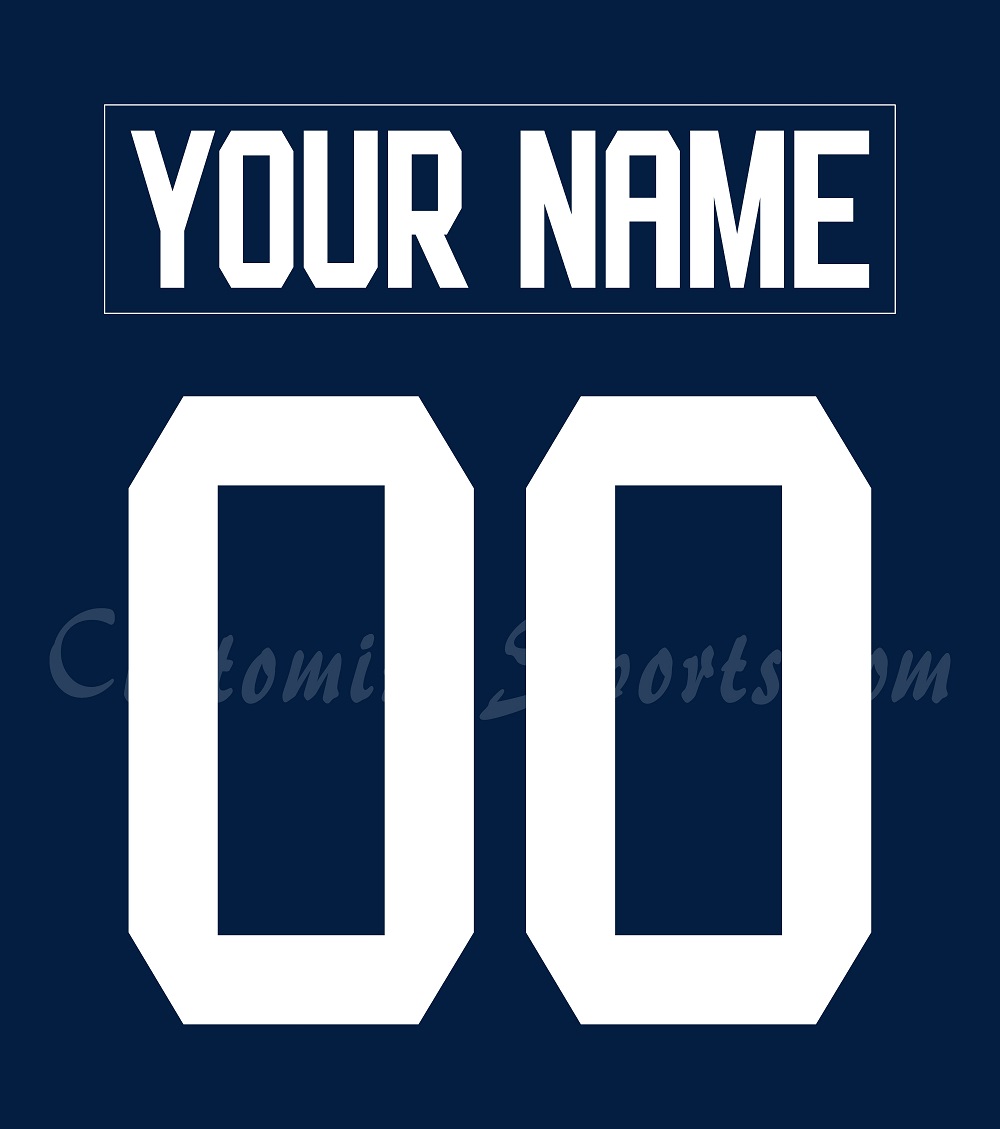 Florida Panthers Customized Number Kit For 2021-2022 Navy Practice Jersey