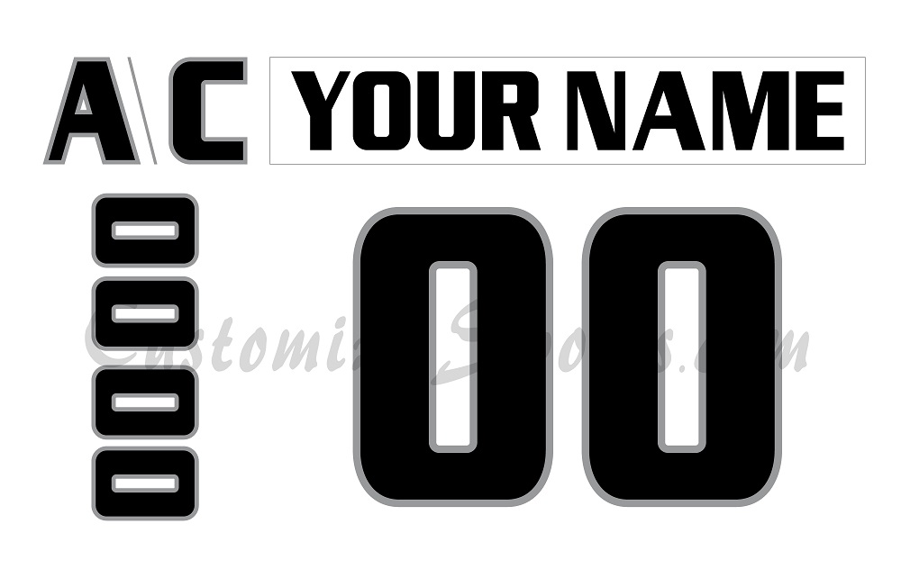 Indianapolis Ice Customized Number Kit For 1999-2004 White Jersey