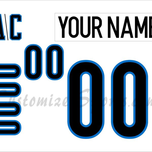 NCAA Bentley Falcons Customized Number Kit For 2024-2025 White Hockey Jersey