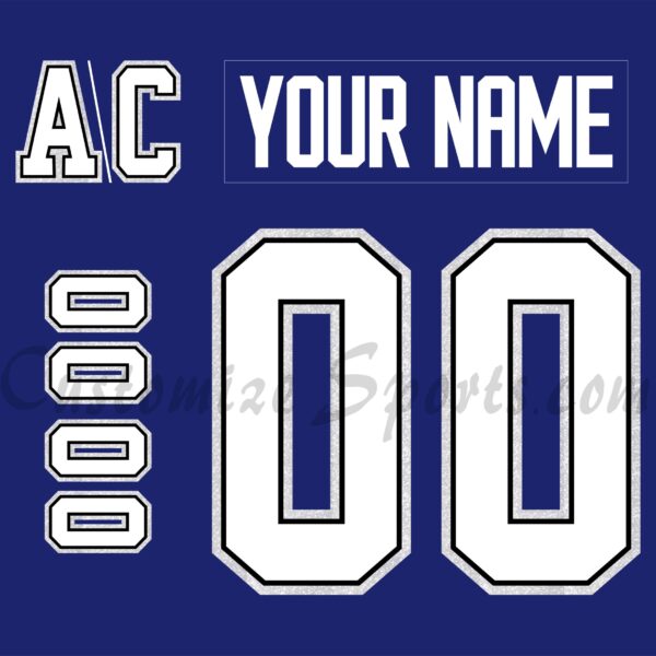 Henderson Silver Knights Customized Number Kit for 2025 Military Jersey