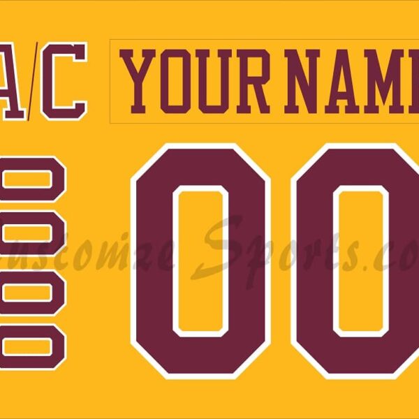 NCAA Minnesota Golden Gophers Customized Number Kit For 2023-2025 3rd Hockey K1 Brand Jersey